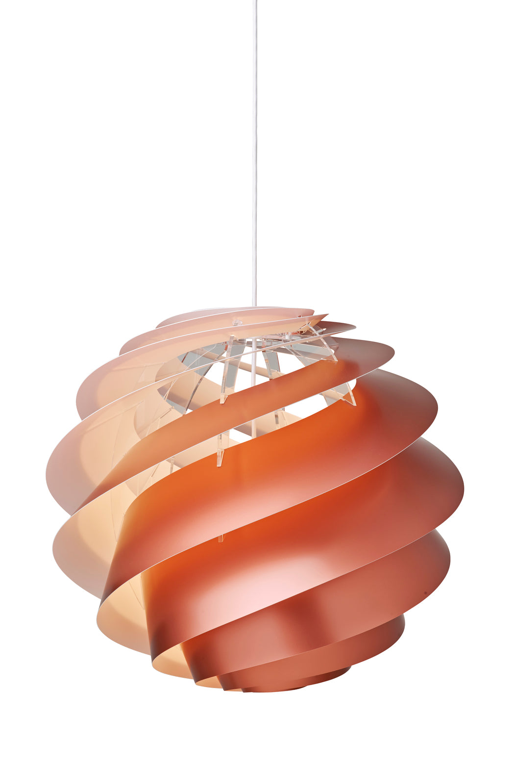 Swirl 3 kobber stor pendel billede 4
