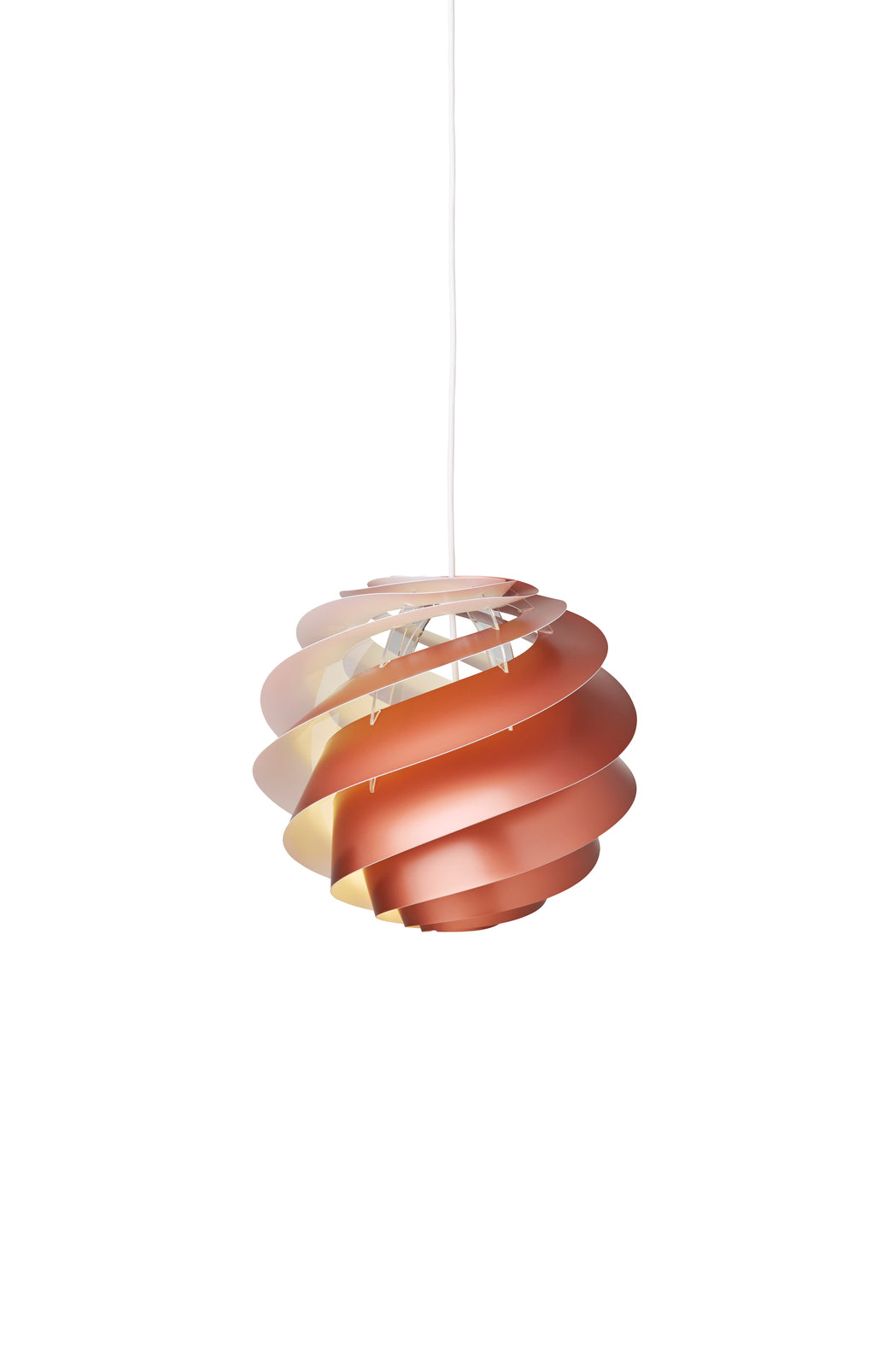 Swirl 3 kobber lille pendel billede 4