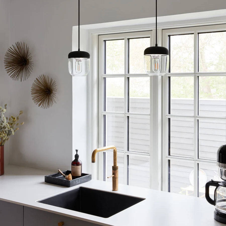 UMAGE Acorn Ø14 Sort & Poleret Stål - Lampeskærm