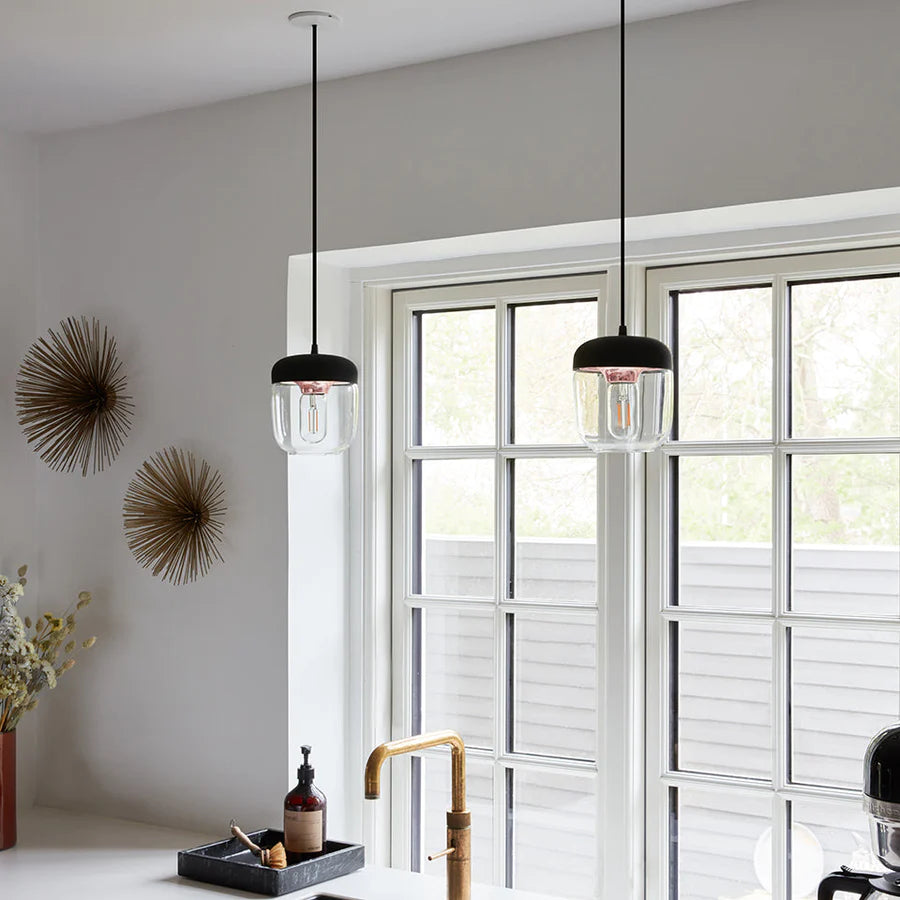 UMAGE Acorn Ø14 Hvid & Poleret Stål - Lampeskærm