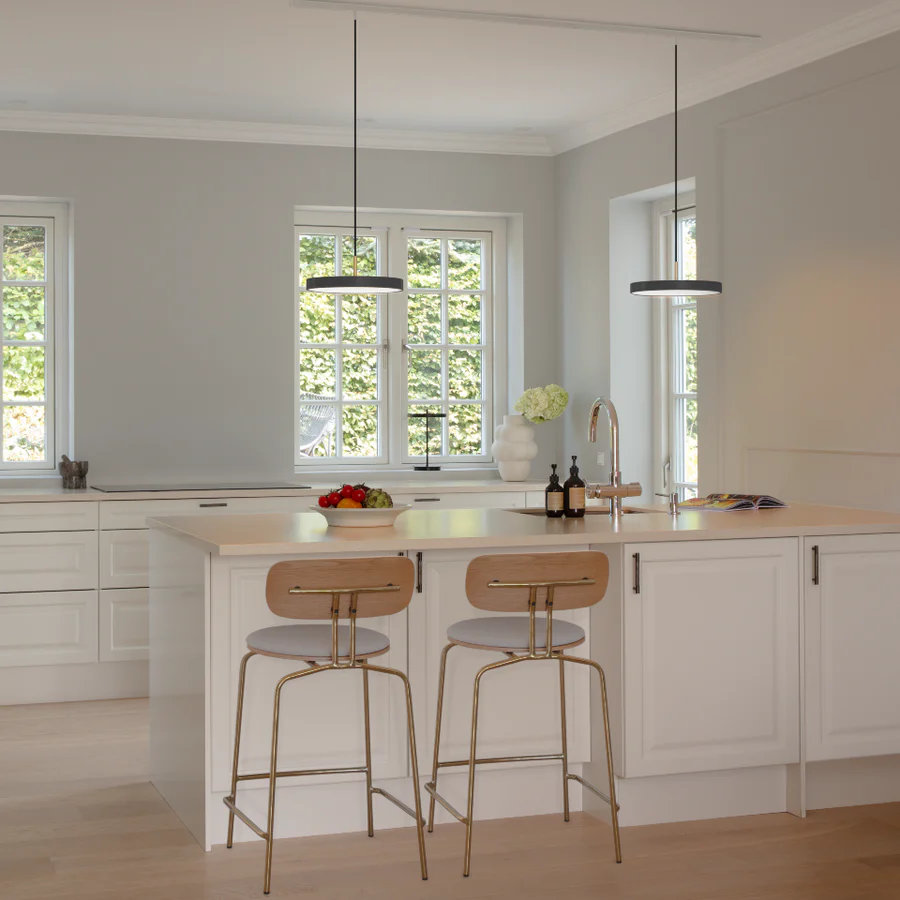 Asteria Plus Mini Pendellampe i Anthracite Grey stue og køkken belysning