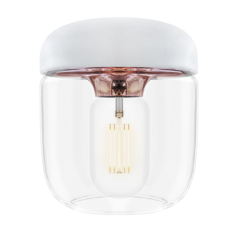 UMAGE Acorn Ø14 Hvid & Poleret Kobber - Lampeskærm