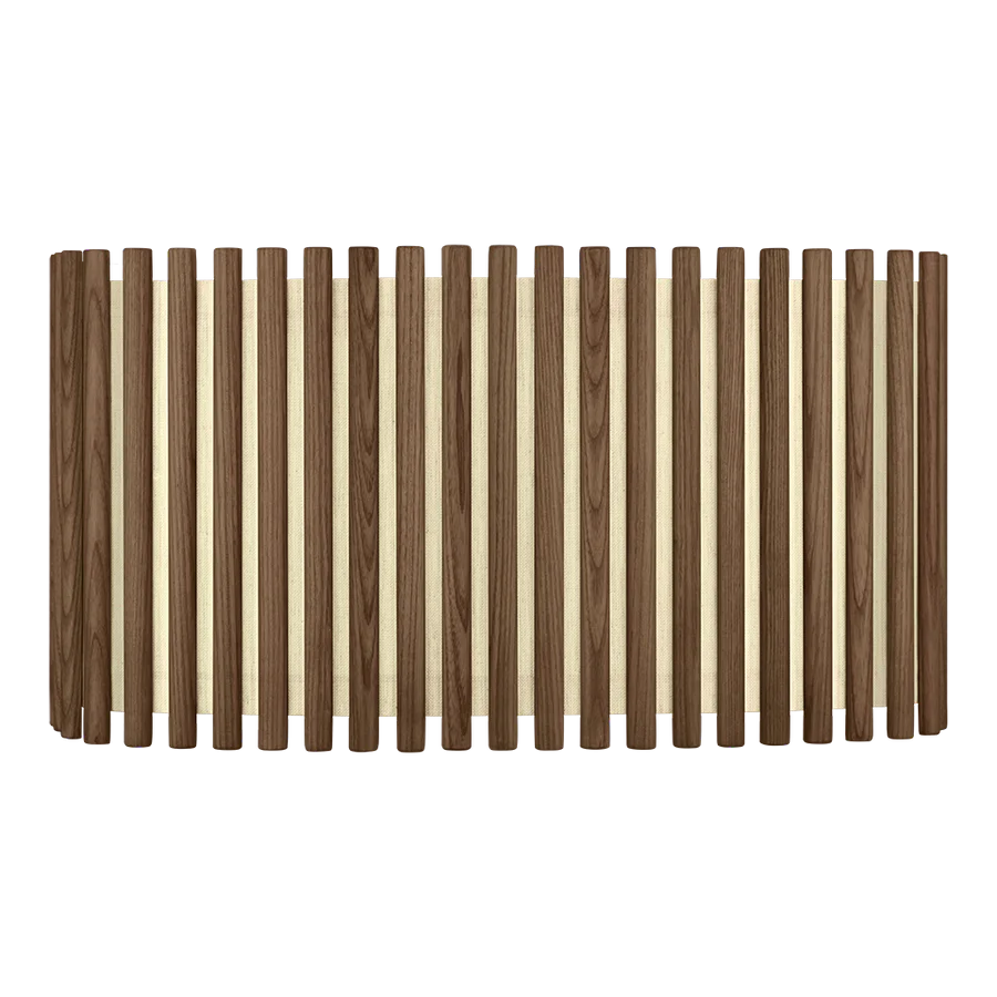 UMAGE Komorebi Large Rectangular Dark Oak Lampeskærm