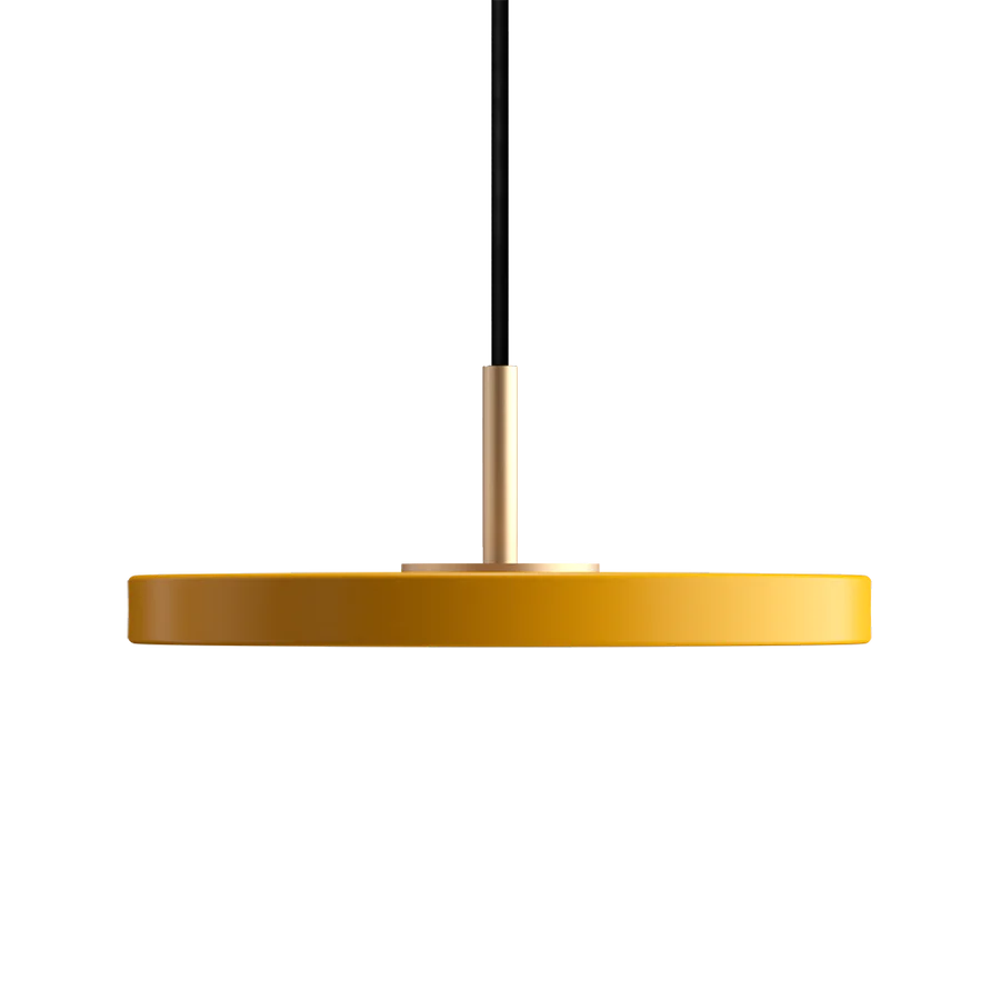 Asteria Mini Ø31 Pendel m. Messing Top, Safran Gul