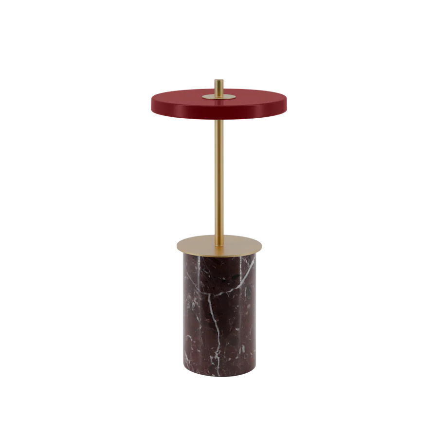 Umage Asteria Move Mini Ø20 Rød Marble Bordlampe