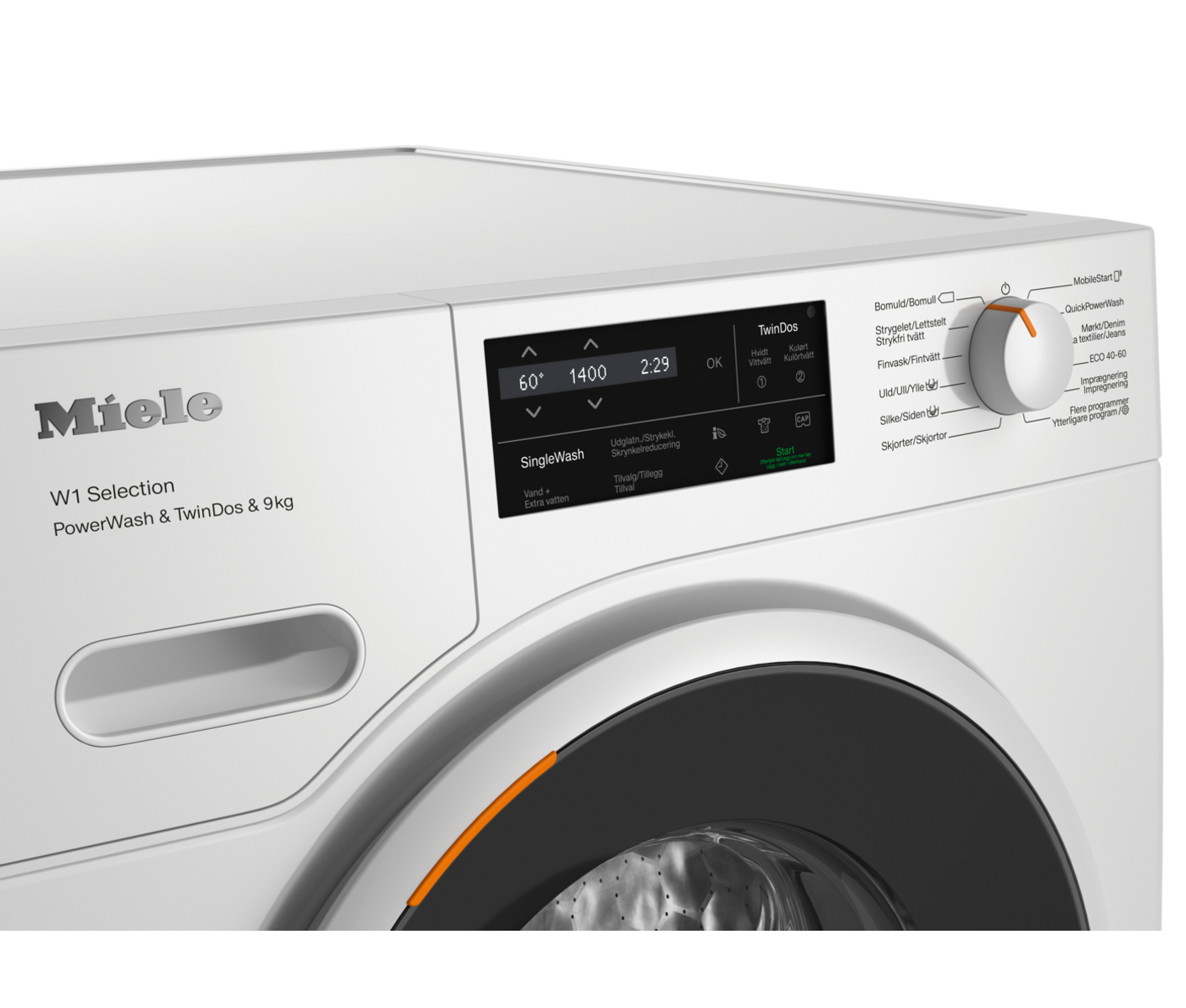 Miele WSI863WCS frontpanel