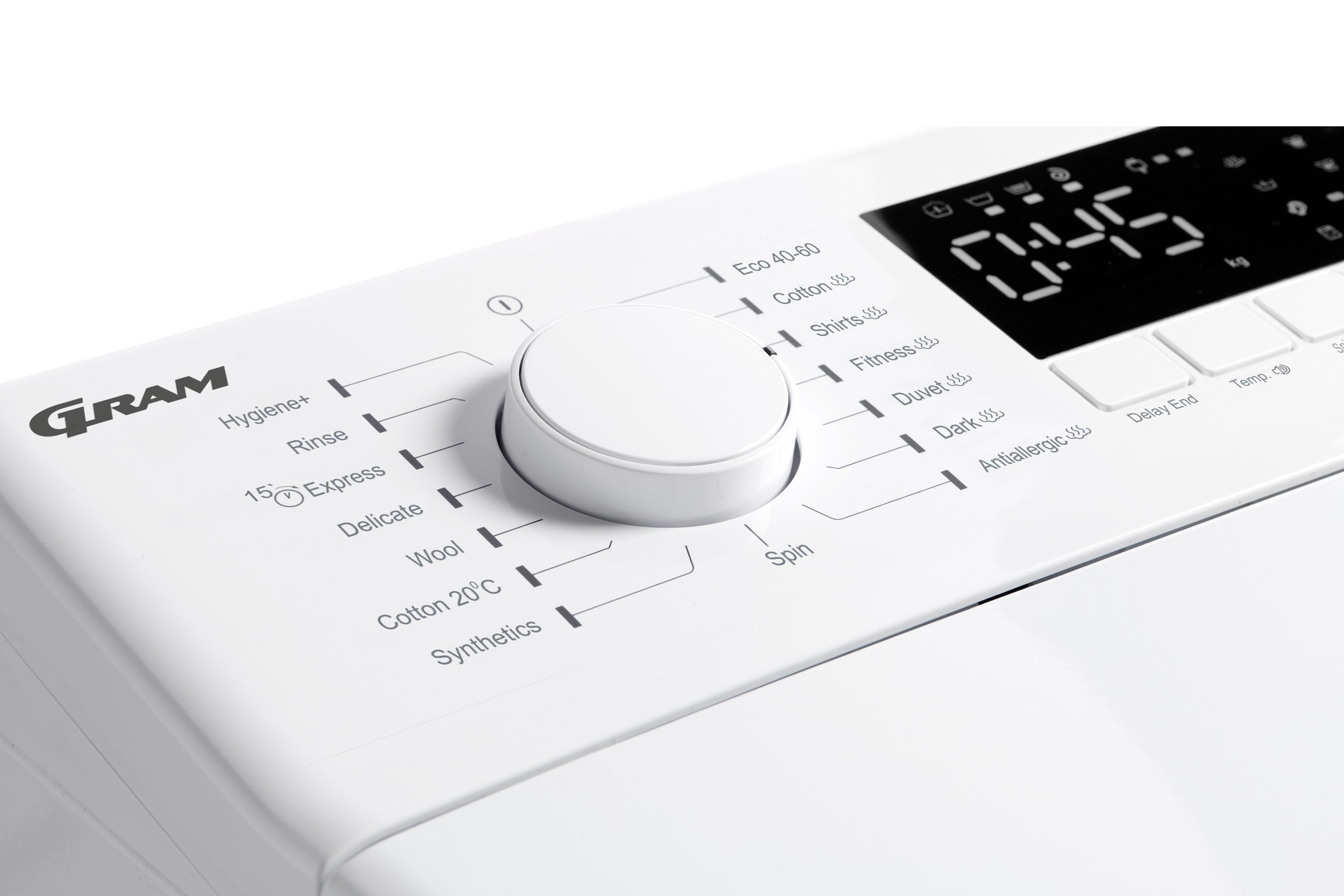 Vælg det perfekte program til hver vask med Gram