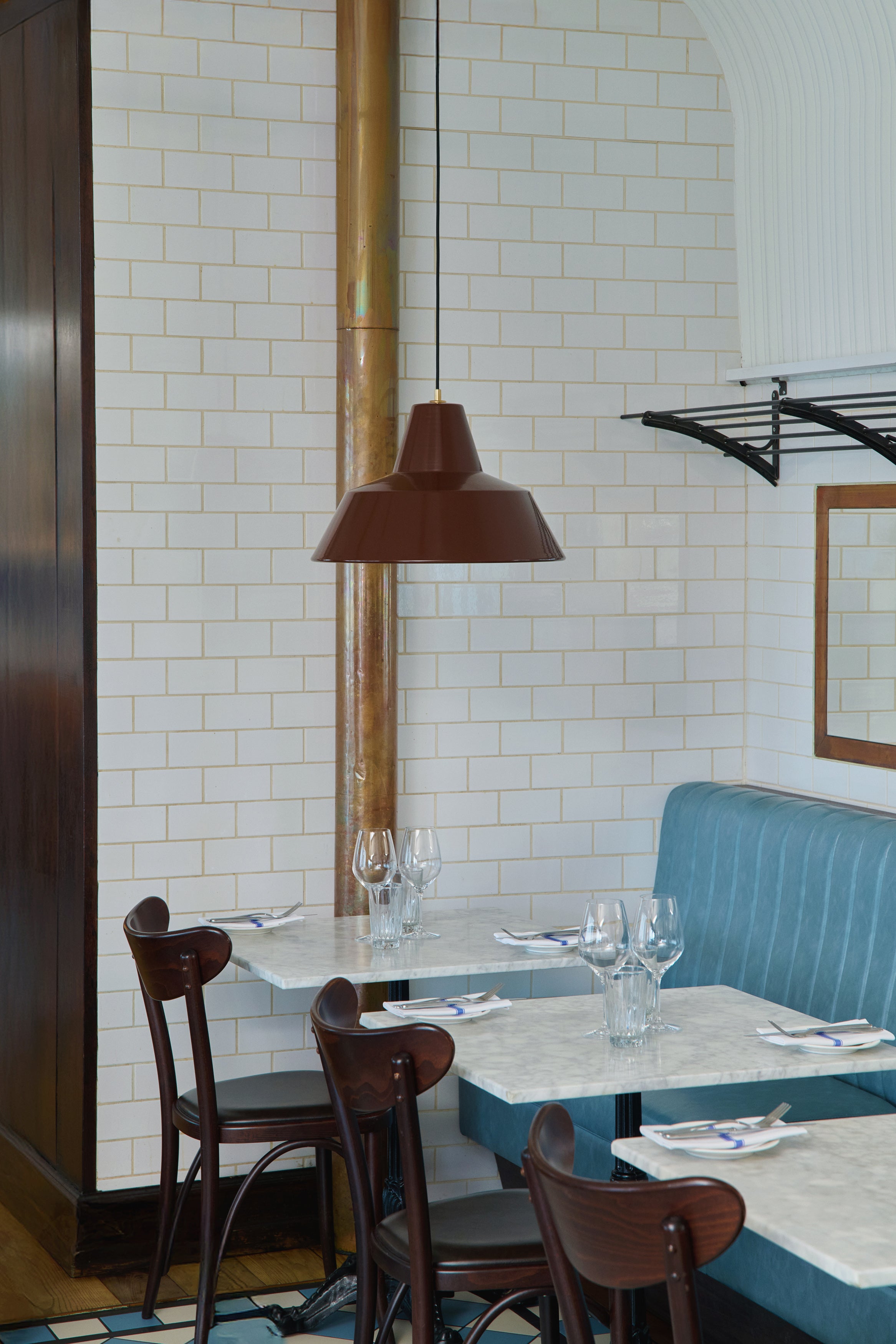 Workshop Pendel W4 Chocolate Brown over diner