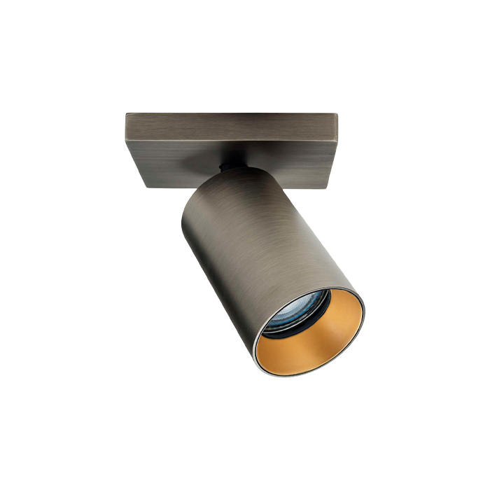 SpotOn1 i Titanium med firkant base fra Antidark