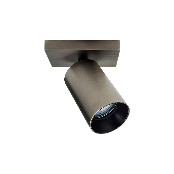 Antidark SpotOn1 med firekant base i Titanium