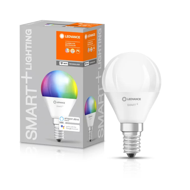 Ledvance SMART+ WiFi Multicolour krone opal pære - E14 4.9W