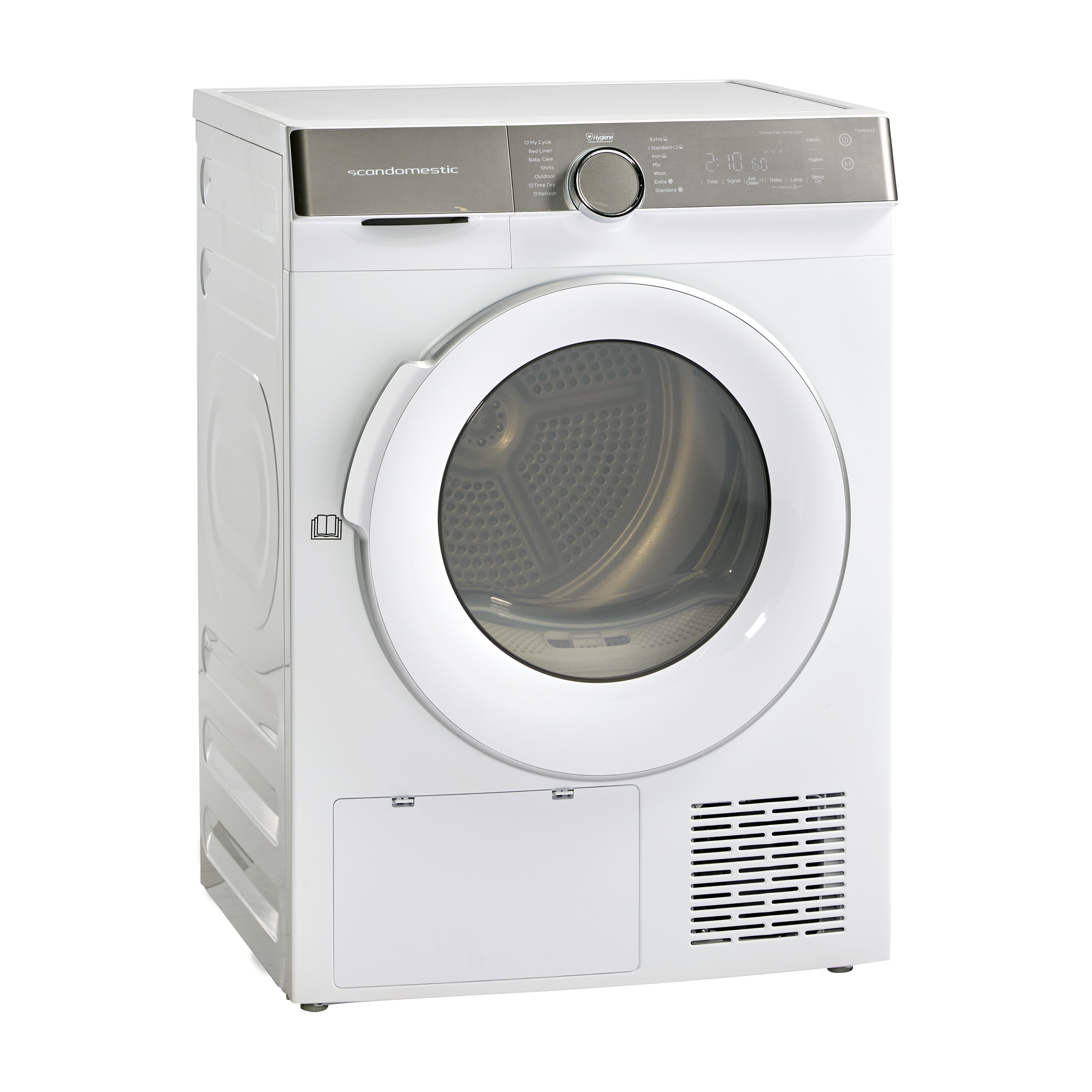 Scandomestic TDH8WA3 8kg kondenstørretumbler m/varmepumpe