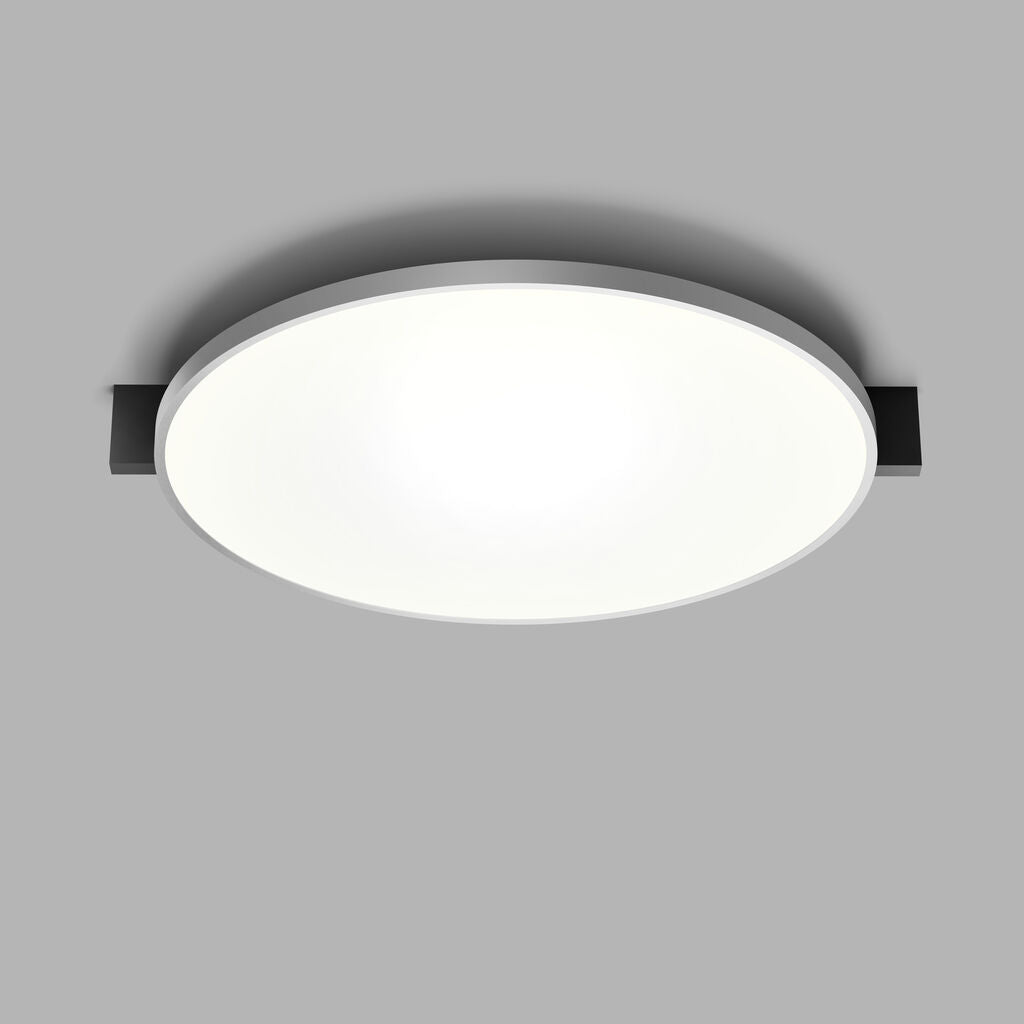 Light-Point Inlay C3 Disc matsort satinsølv LED loftslampe af Studio F. A. Porsche