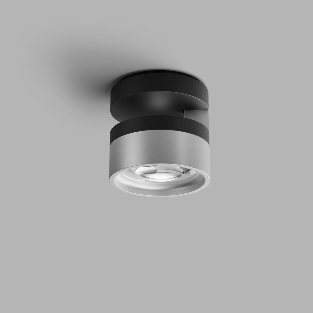 Light-Point Blade C1 Slim matsort satinsølv LED loftslampe af Studio F. A. Porsche