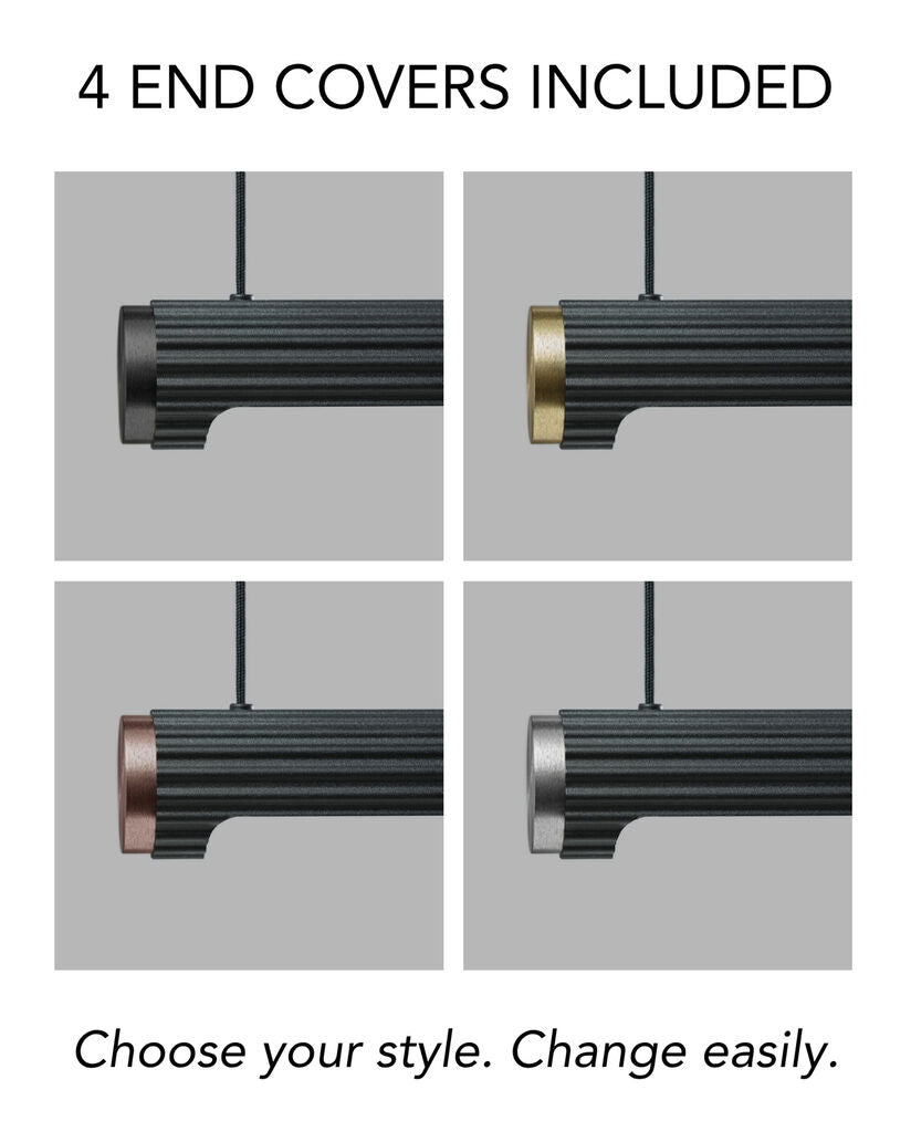 VELVET S1800 Switch Tune black med fire tilhørende end covers