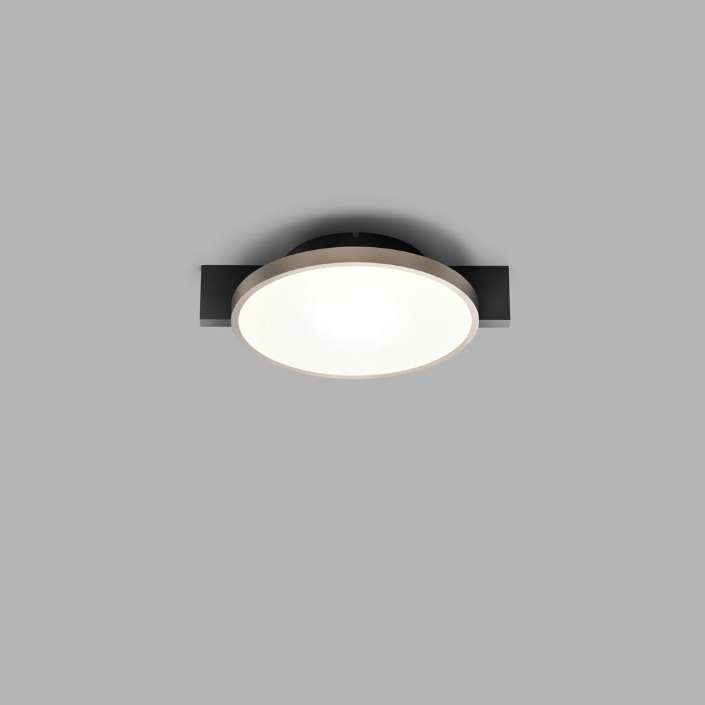 Inlay C1 Disc matsort satinguld LED loftslampe billede 4