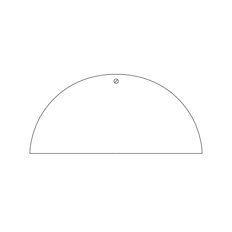 RØRHAT COVER PLATE er tilbehør til RØRHAT lampen. Her i farven opal, og plastskruen er inkluderet.