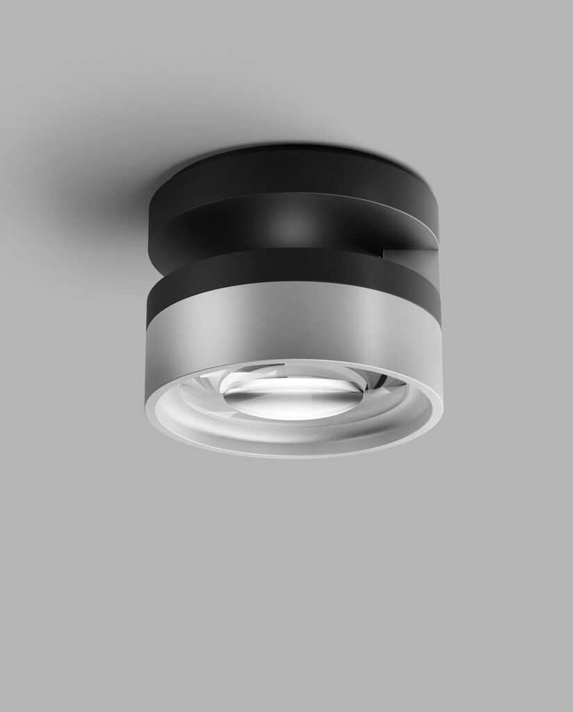 Light-Point Blade C1+ Slim matsort satinsølv LED loftslampe af Studio F. A. Porsche