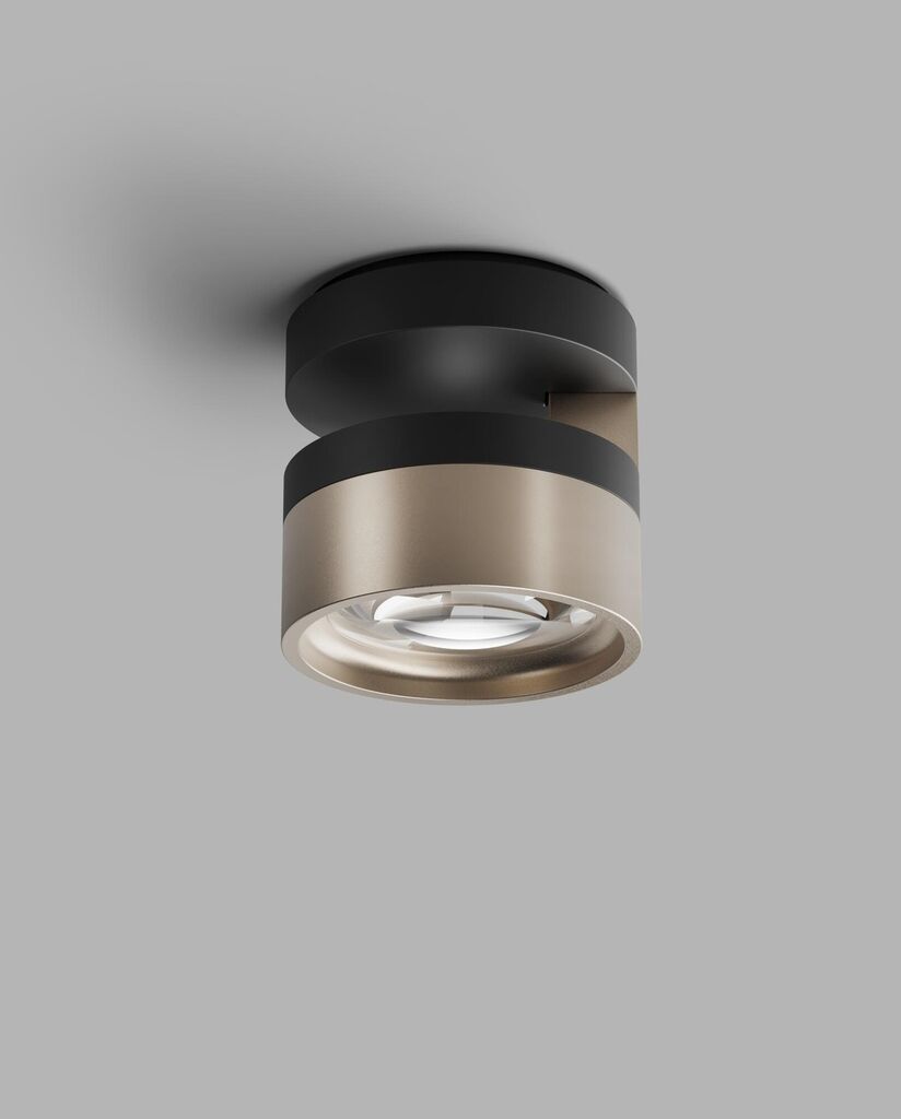 Blade C1 Slim matsort satinguld LED loftslampe billede 4