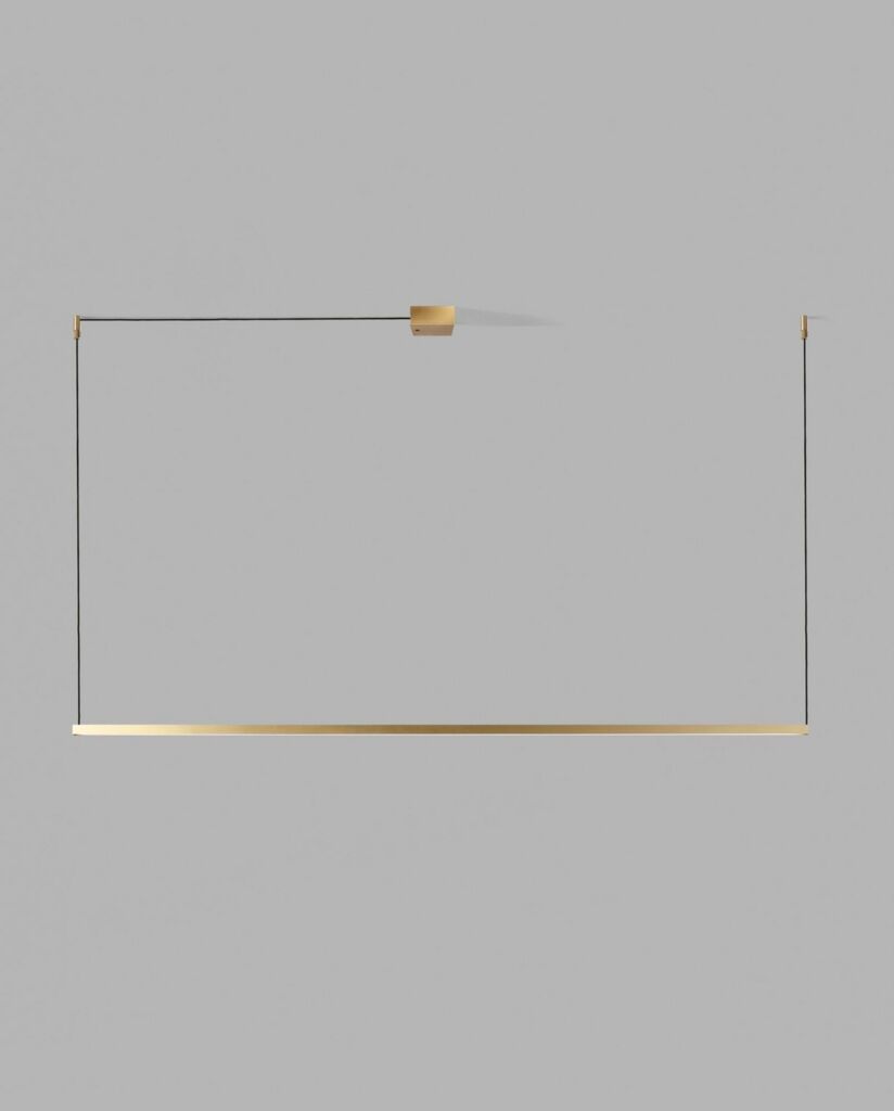 Light-Point Stripe S1500 Messing Pendel