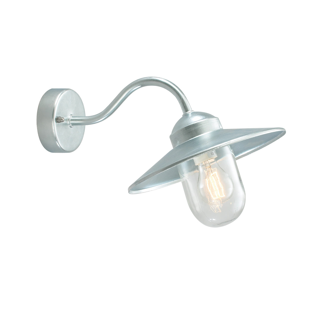 Norlys Karlstad galvaniseret stål, E27 IP55 57W - Udendørslampe