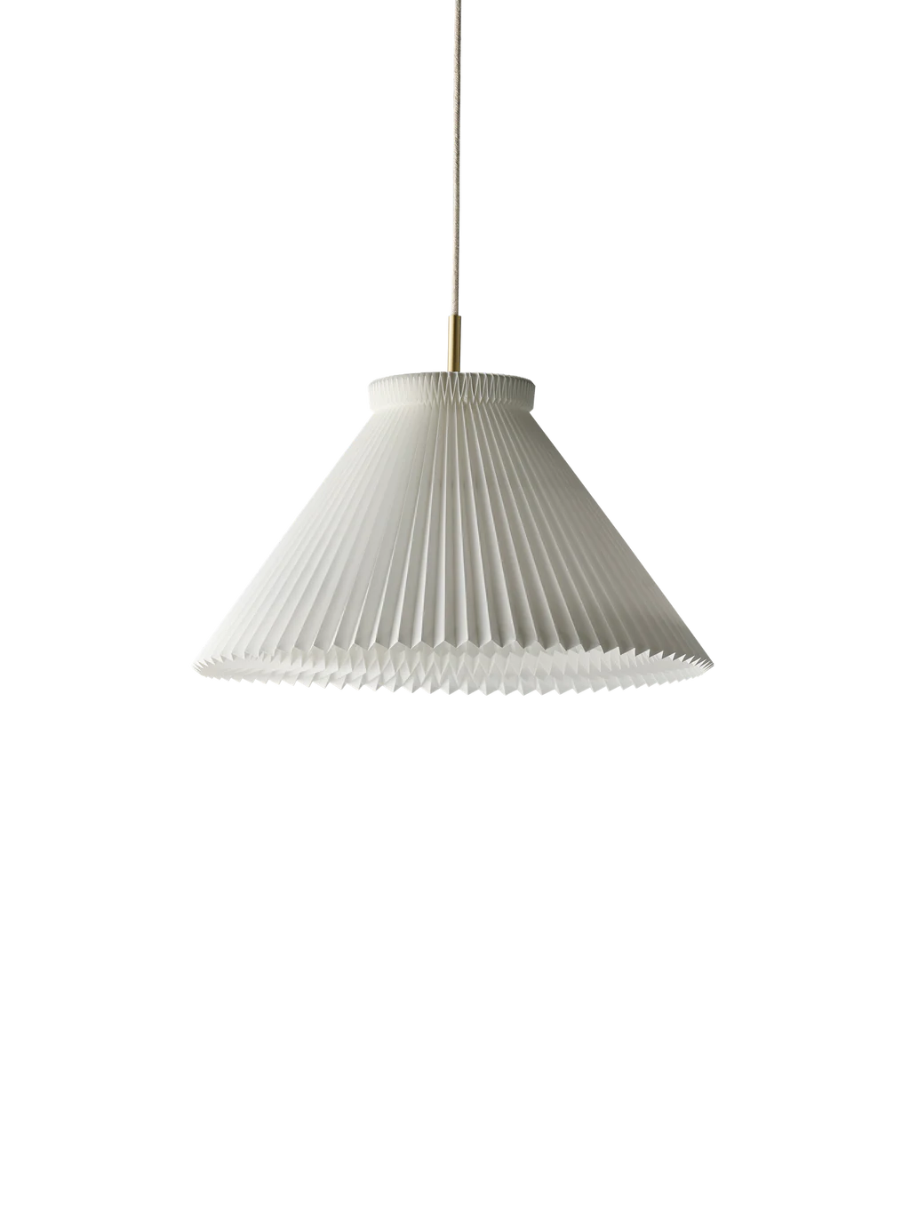 LE KLINT Model 1 Pendel 1-30 Hvid Messing m. Plastskærm