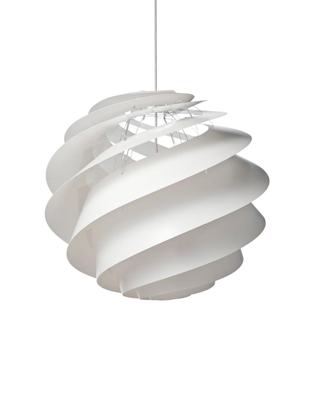 Swirl 3 hvid stor pendel billede 4