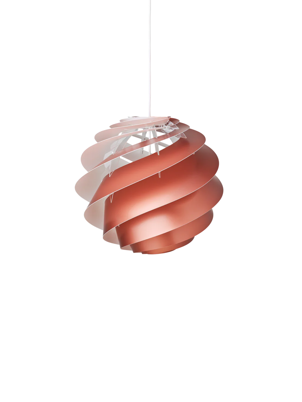 Swirl 3 kobber medium pendel billede 4