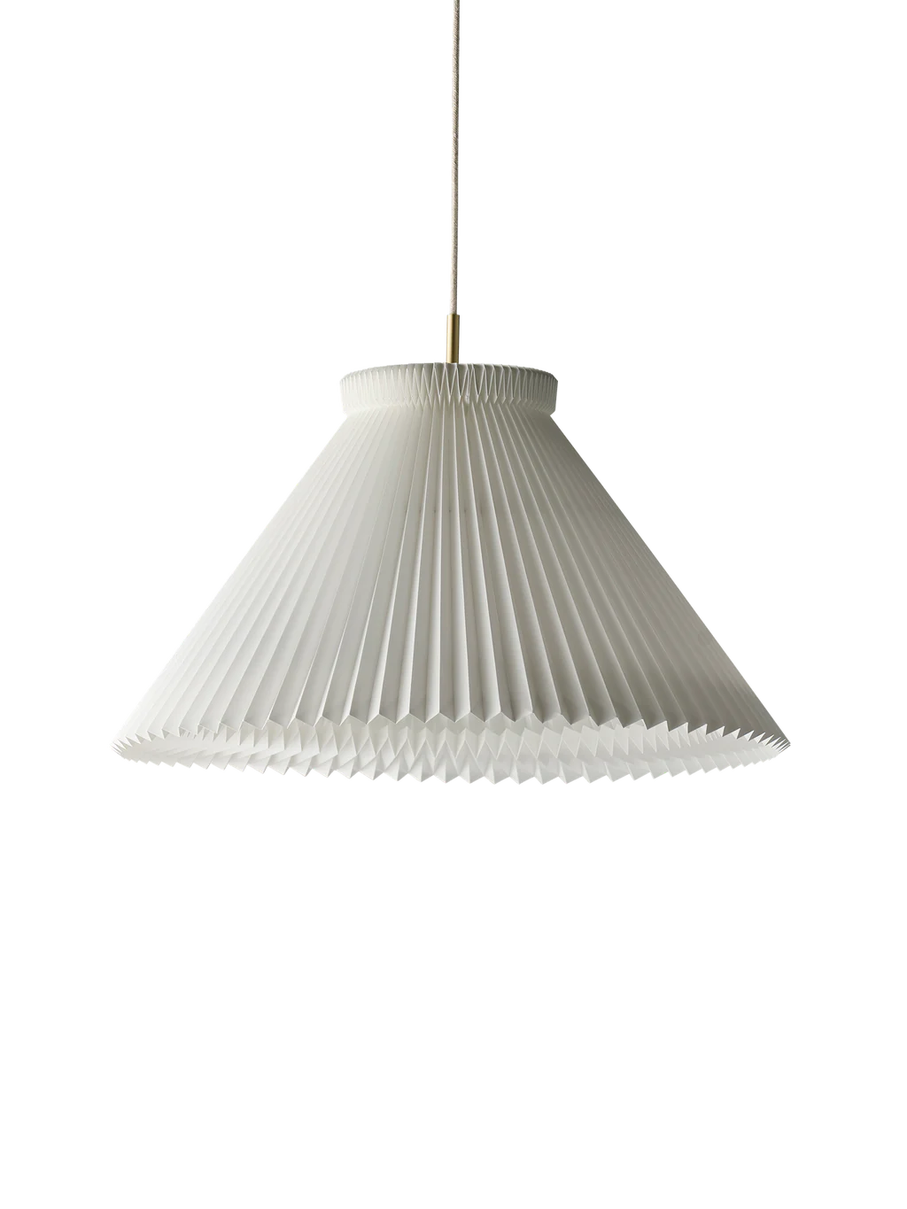 LE KLINT Model 1 Pendel 1-60 Mega Hvid Messing m. Plastskærm