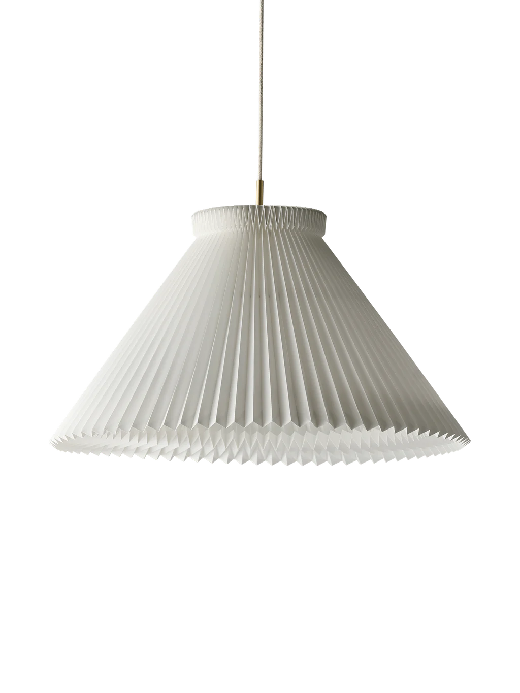 LE KLINT Model 1 Pendel 1-70 Mega Hvid Messing m. Plastskærm