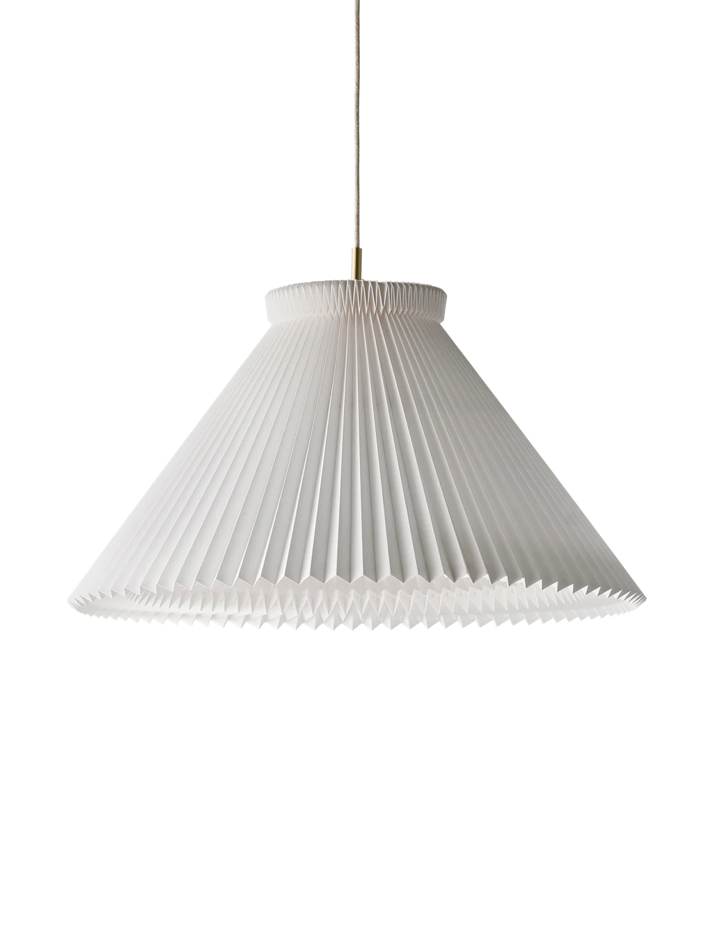 LE KLINT Model 1 Pendel 1-70 Mega Hvid Messing m. Papirskærm