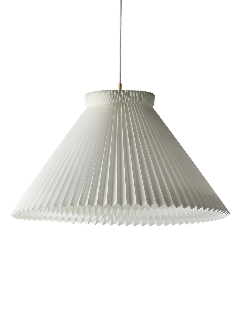 LE KLINT Model 1 Pendel 1-85 Mega Hvid Messing m. Plastskærm