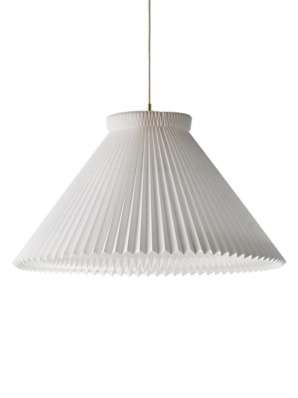 LE KLINT Model 1 Pendel 1-85 Mega Hvid Messing m. Papirskærm