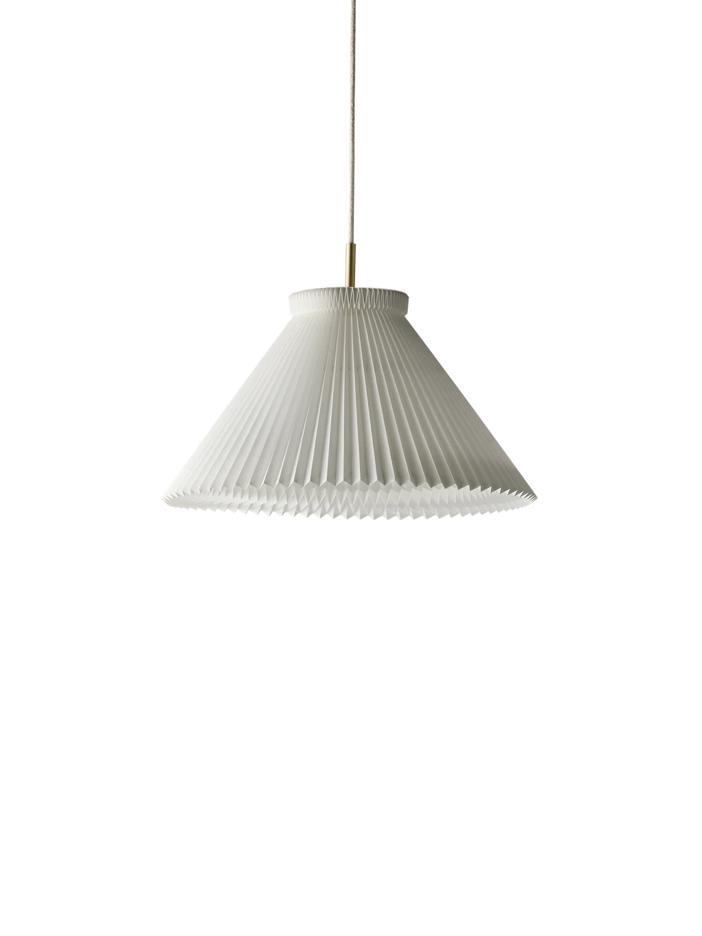 LE KLINT Model 1 Pendel 1-27 Hvid Messing m. Plastskærm