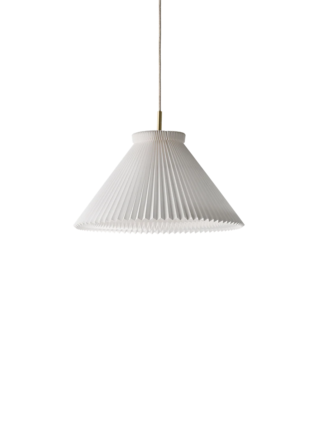 LE KLINT Model 1 Pendel 1-27 Hvid Messing m. Papirskærm