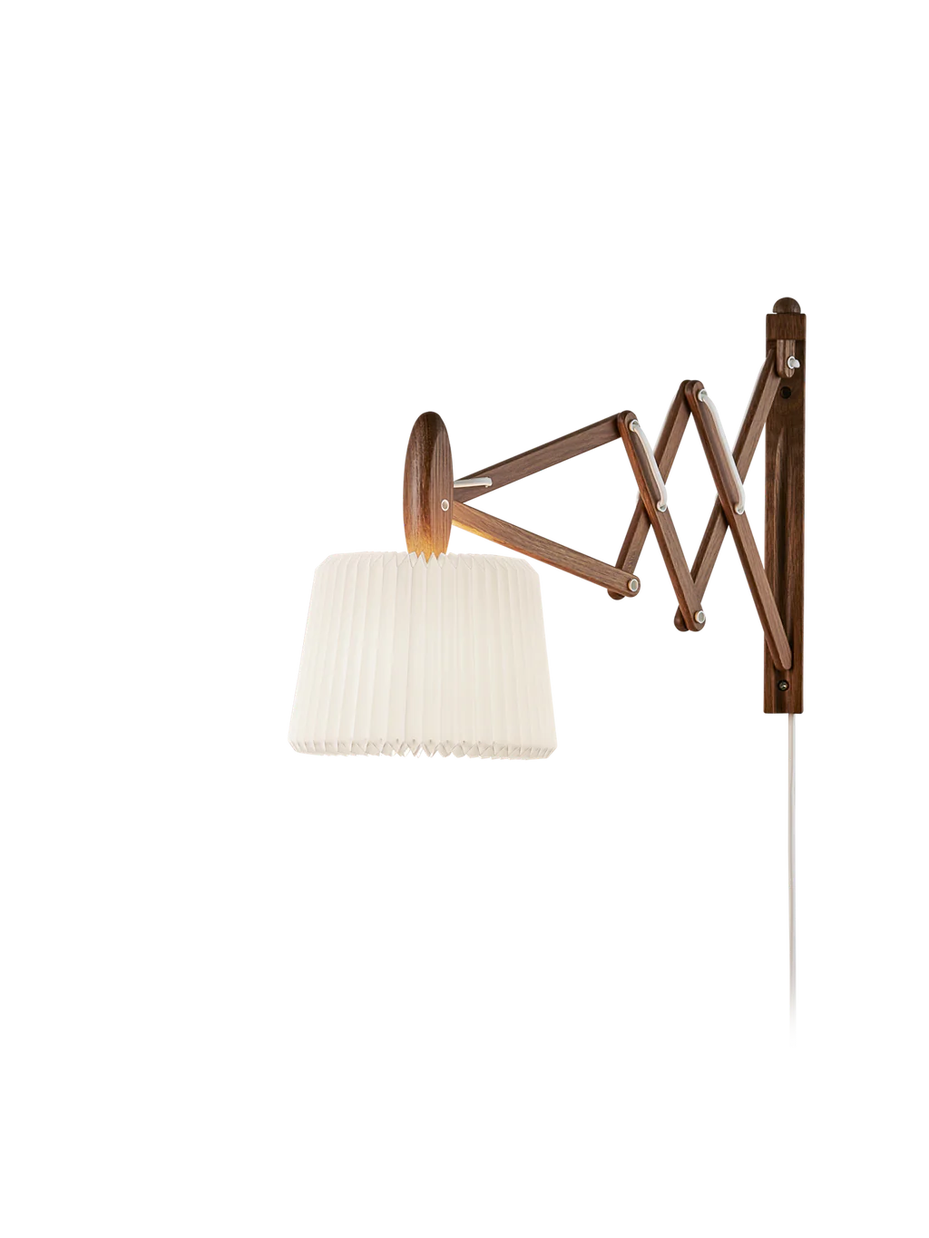 LE KLINT 223-120 E27 Sax Væglampe i Røget Eg m. Plastskærm