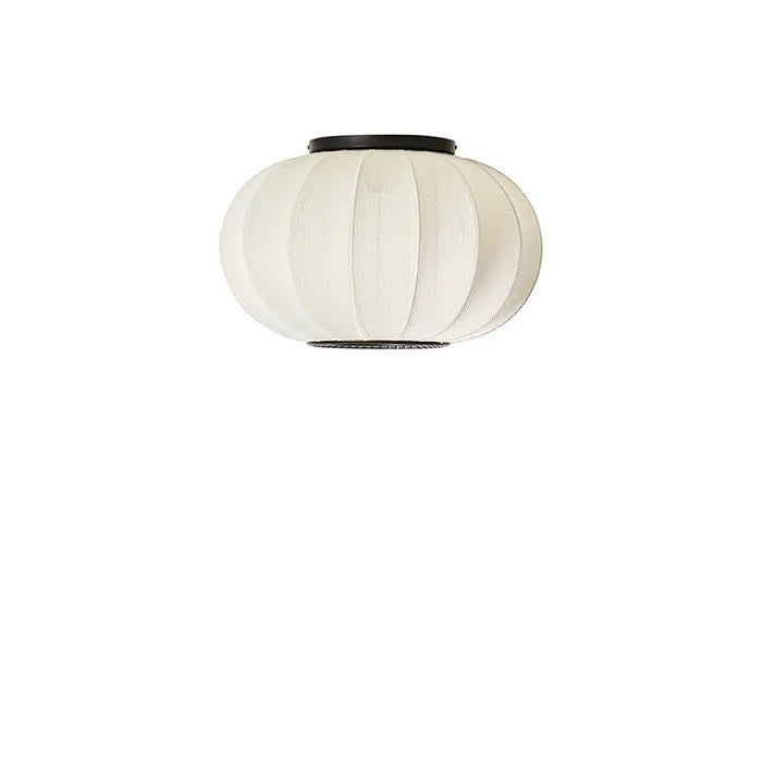 Knit-Wit Ø45 Oval Loftslampe Pearl White