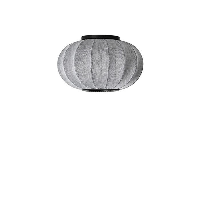 Knit-Wit Ø45 Oval Loftslampe Silver