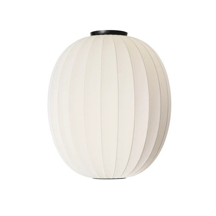 Knit-Wit Ø65 High Oval Loftslampe Pearl White