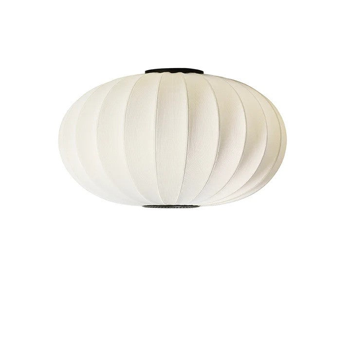 Knit-Wit Ø76 Oval Loftslampe Pearl White