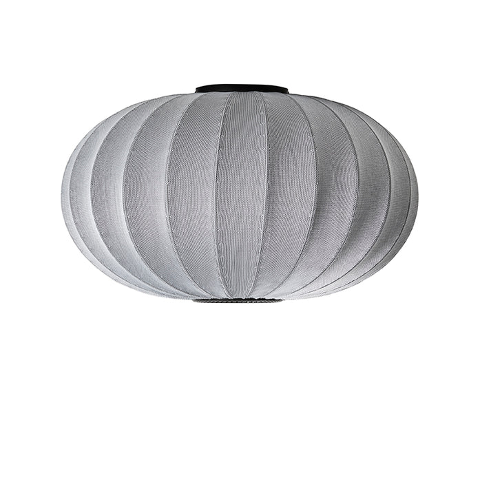 Knit-Wit Ø76 Oval Loftslampe Silver