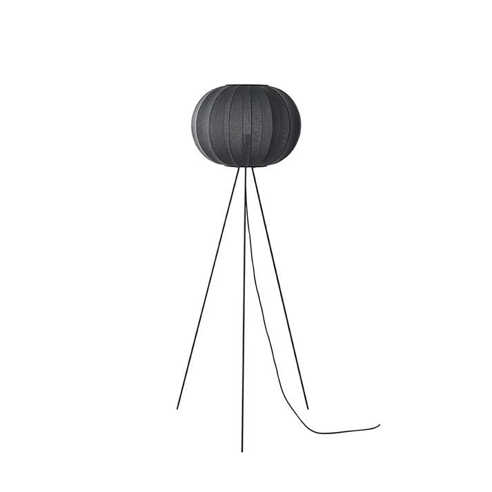 Knit-Wit Ø45 Round Gulvlampe High Black