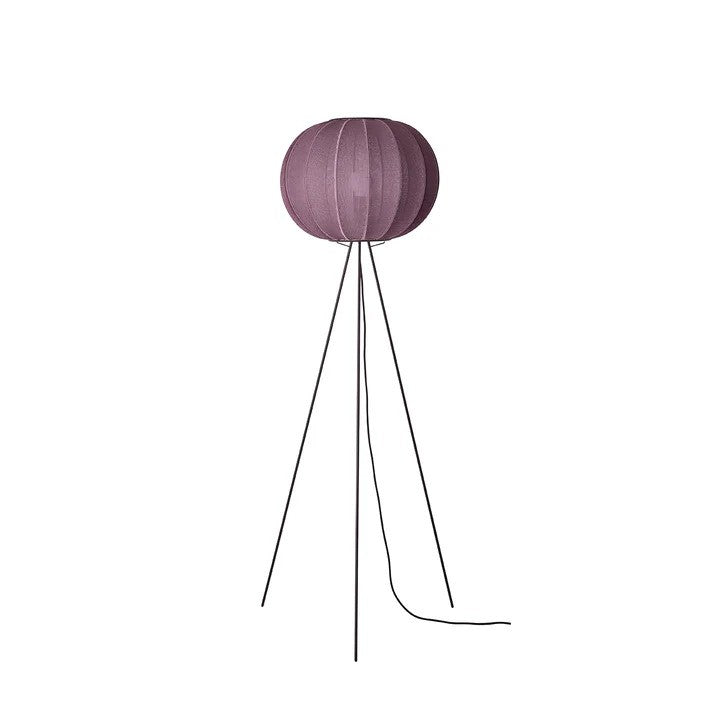 Knit-Wit Ø45 Round Gulvlampe High Burgundy