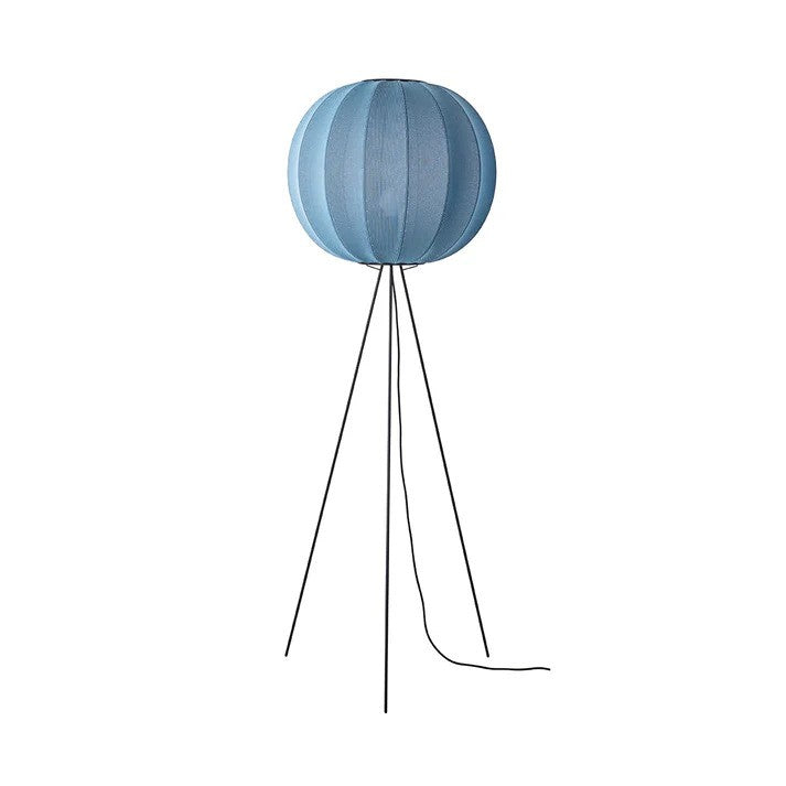 Knit-Wit Ø60 Round Gulvlampe High Blue Stone