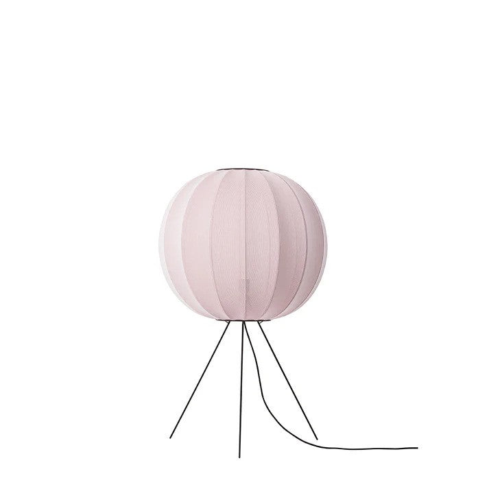 Knit-Wit Ø60 Round Gulvlampe Medium Light Pink