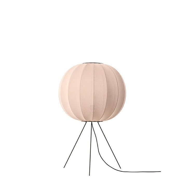 Knit-Wit Ø60 Round Gulvlampe Medium Sand Stone