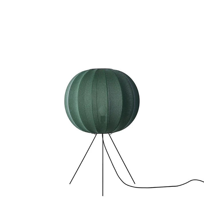 Knit-Wit Ø60 Round Gulvlampe Medium Tweed Green