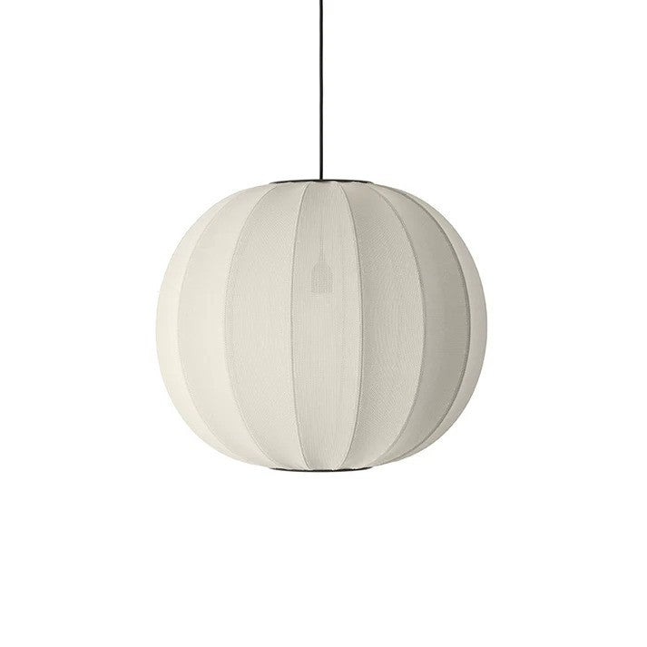 Knit-Wit Ø60 Round Pendel Pearl White