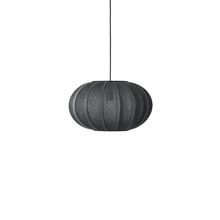 Knit-Wit Ø45 Oval Pendel Black billede 4
