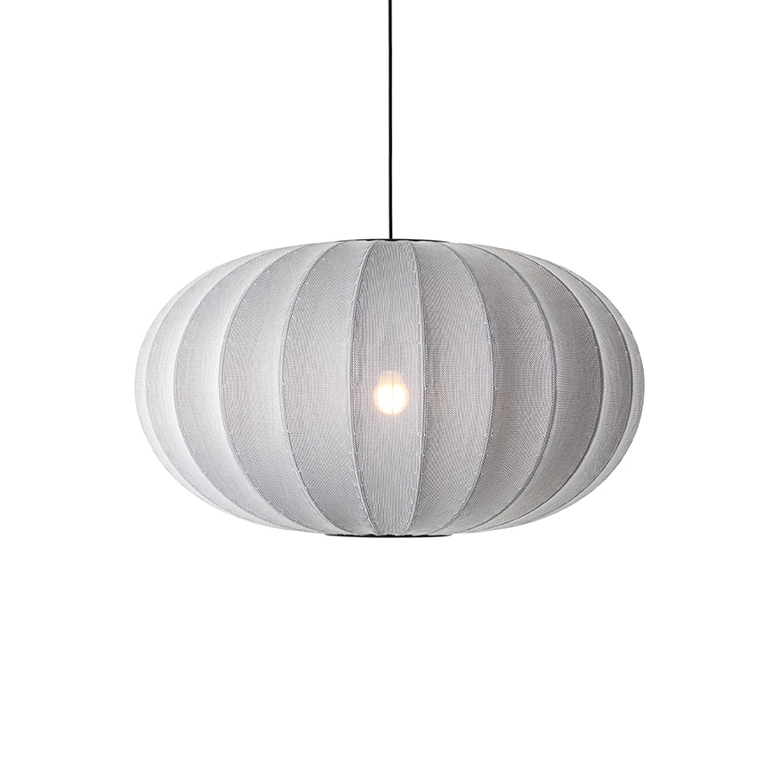 Knit-Wit Ø76 Oval Pendel Silver